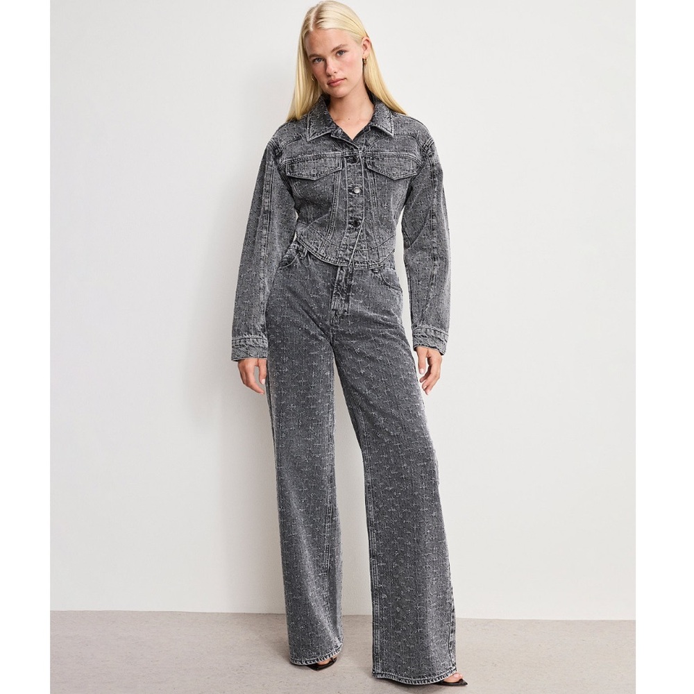 GOOD AMERICAN Dolly Jolene Crystal Jeans
